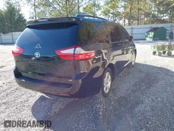 ✅ 2017 Toyota Sienna LE • VIN: 5TDKZ3DC9HS774759 • Lot: 44246448. Listed on IAAI with 176,247 mi. Free auction sales archive from the USA and detailed vehicle history report at DreamBid. Image 4.