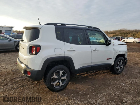 ✅ 2022 Jeep Renegade Trailhawk • VIN: ZACNJDC1XNPP01707 • Lot: 92862845. Wystawiony na Copart z przebiegiem 52 292 mil. Bezpłatny archiwum sprzedaży aukcyjnych z USA i szczegółowy raport historii pojazdu na DreamBid. Zdjęcie 3.