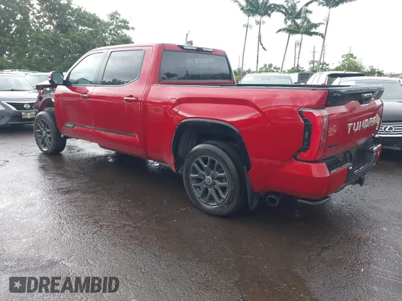 ✅ 2024 Toyota Tundra Platinum Hybrid • VIN: 5TFNC5EC9RX004954 • Лот: 44613473. Опубліковано раніше на IAAI з пробігом 18 479 миль. Безкоштовний доступ до архіву аукціонних продажів зі США та докладний звіт про історію автомобіля на DreamBid. Зображення 3.