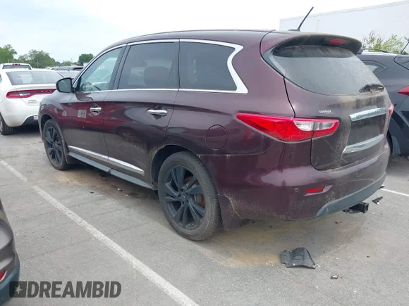 ✅ 2013 Infiniti JX35 • VIN: 5N1AL0MM7DC304130 • Lot: 45443973. Wystawiony na IAAI z przebiegiem 138 633 mil. Bezpłatny archiwum sprzedaży aukcyjnych z USA i szczegółowy raport historii pojazdu na DreamBid. Zdjęcie 3.