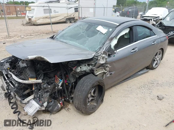 ✅ 2015 Mercedes-Benz CLA 250 • VIN: WDDSJ4EB0FN256258 • Lot: 45027005. Listed on IAAI with 135,303 mi. Free auction sales archive from the USA and detailed vehicle history report at DreamBid. Image 2.