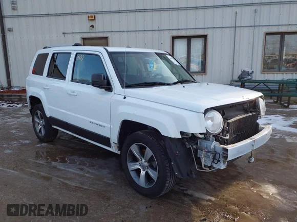 ✅ 2017 Jeep Patriot Latitude • VIN: 1C4NJRFB8HD100657 • Lot: 44039377. Listed on IAAI with 127,799 mi. Free auction sales archive from the USA and detailed vehicle history report at DreamBid. Image 1.