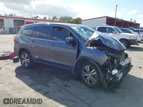 ✅ 2018 Honda Pilot EX • VIN: 5FNYF5H37JB015014 • Лот: 43986780. Опубліковано раніше на IAAI з пробігом Не вказано. Безкоштовний доступ до архіву аукціонних продажів зі США та докладний звіт про історію автомобіля на DreamBid. Зображення 1.