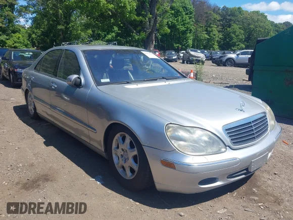 ✅ 2001 Mercedes-Benz S 320/430/500 • VIN: WDBNG75JX1A141776 • Lot: 45234098. Listed on IAAI with 210,058 mi. Free auction sales archive from the USA and detailed vehicle history report at DreamBid. Image 1.