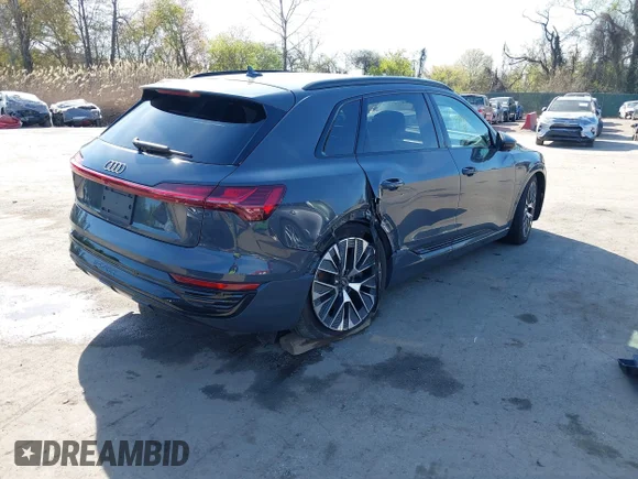 ✅ 2024 Audi Q8 e-tron Prestige • VIN: WA16ABGE9RB007688 • Lot: 44842220. Listed on IAAI with 27,738 mi. Free auction sales archive from the USA and detailed vehicle history report at DreamBid. Image 4.