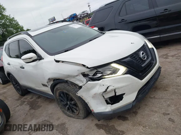 ✅ 2017 Nissan Rogue SV • VIN: 5N1AT2MT5HC757137 • Lot: 45156248. Listed on IAAI with 172,616 mi. Free auction sales archive from the USA and detailed vehicle history report at DreamBid. Image 1.