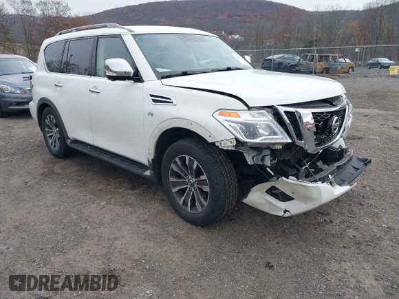 ✅ 2018 Nissan Armada SL • VIN: JN8AY2NCXJ9558709 • Lot: 43680368. Wystawiony na IAAI z przebiegiem 112 450 mil. Bezpłatny archiwum sprzedaży aukcyjnych z USA i szczegółowy raport historii pojazdu na DreamBid. Zdjęcie 1.