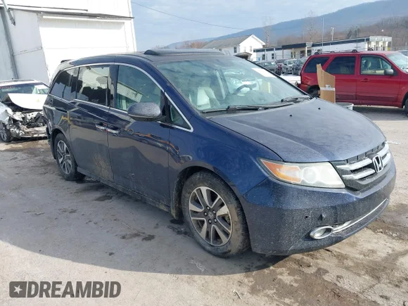 ✅ 2014 Honda Odyssey Touring • VIN: 5FNRL5H90EB123823 • Lot: 44064482. Wystawiony na IAAI z przebiegiem 212 322 mil. Bezpłatny archiwum sprzedaży aukcyjnych z USA i szczegółowy raport historii pojazdu na DreamBid. Zdjęcie 1.