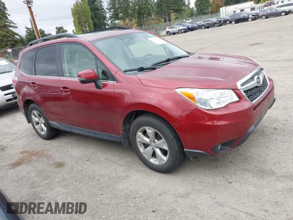 ✅ 2014 Subaru Forester Touring • VIN: JF2SJAMC4EH426235 • Lot: 43475966. Listed on IAAI with 158,473 mi. Free auction sales archive from the USA and detailed vehicle history report at DreamBid. Image 1.