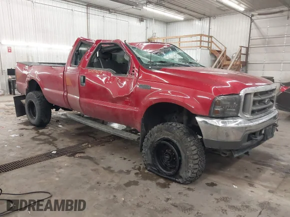 ✅ 2002 Ford F-250 XL • VIN: 1FTNX21F12EA15273 • Lot: 44074638. Listed on IAAI with 311,495 mi. Free auction sales archive from the USA and detailed vehicle history report at DreamBid. Image 1.