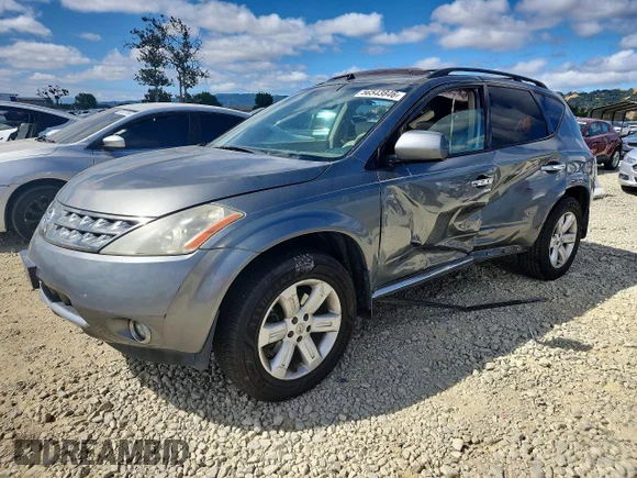 ✅ 2007 Nissan Murano SL • VIN: JN8AZ08T27W524206 • Лот: 56543846. Опубліковано раніше на Copart з пробігом 144 061 миль. Безкоштовний доступ до архіву аукціонних продажів зі США та докладний звіт про історію автомобіля на DreamBid. Зображення 1.