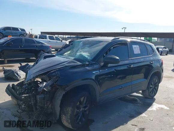 ✅ 2022 Volkswagen Taos S • VIN: 3VVDX7B21NM005623 • Lot: 44446106. Wystawiony na IAAI z przebiegiem 93 362 mil. Bezpłatny archiwum sprzedaży aukcyjnych z USA i szczegółowy raport historii pojazdu na DreamBid. Zdjęcie 2.