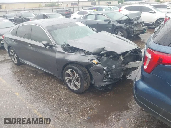 ✅ 2018 Honda Accord EX-L • VIN: 1HGCV2F52JA003380 • Lot: 45220982. Listed on IAAI with 132,845 mi. Free auction sales archive from the USA and detailed vehicle history report at DreamBid. Image 1.