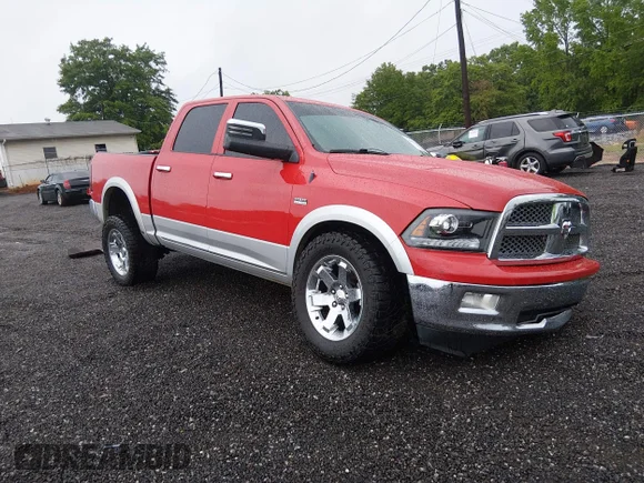 ✅ 2012 Ram 1500 Laramie • VIN: 1C6RD7NT5CS290615 • Lot: 45056240. Listed on IAAI with 187,277 mi. Free auction sales archive from the USA and detailed vehicle history report at DreamBid. Image 1.