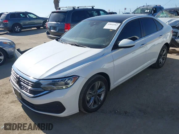 ✅ 2024 Volkswagen Jetta SE • VIN: 3VW7M7BU7RM065589 • Lot: 45052163. Listed on IAAI with 20,642 mi. Free auction sales archive from the USA and detailed vehicle history report at DreamBid. Image 2.
