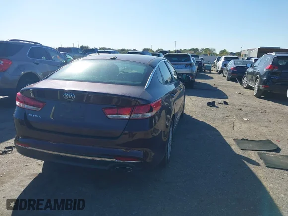 ✅ 2017 Kia Optima LX • VIN: 5XXGT4L35HG124147 • Lot: 43513211. Listed on IAAI with 186,239 mi. Free auction sales archive from the USA and detailed vehicle history report at DreamBid. Image 4.