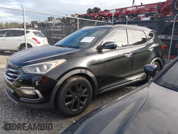 ✅ 2017 Hyundai Santa Fe Ultimate • VIN: 5NMZW4LA5HH048607 • Lot: 43941151. Listed on IAAI with 127,952 mi. Free auction sales archive from the USA and detailed vehicle history report at DreamBid. Image 2.