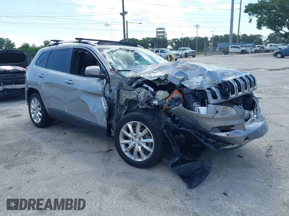 ✅ 2017 Jeep Cherokee Limited • VIN: 1C4PJLDS7HW595883 • Lot: 42572247. Wystawiony na IAAI z przebiegiem 117 737 mil. Bezpłatny archiwum sprzedaży aukcyjnych z USA i szczegółowy raport historii pojazdu na DreamBid. Zdjęcie 1.