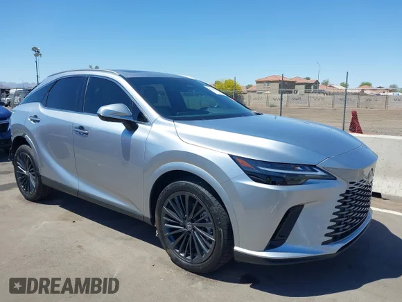 ✅ 2025 Lexus RX 350h • VIN: 2T2BBMCA8SC077573 • Лот: 42119587. Опубліковано раніше на IAAI з пробігом 952 миль. Безкоштовний доступ до архіву аукціонних продажів зі США та докладний звіт про історію автомобіля на DreamBid. Зображення 1.