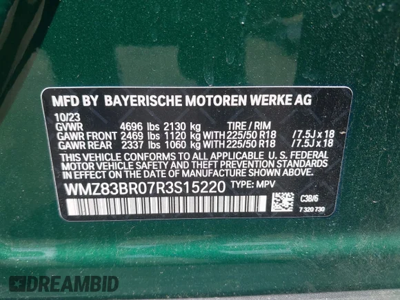 ✅ 2024 MINI Countryman Cooper S • VIN: WMZ83BR07R3S15220 • Lot: 42169179. Wystawiony na IAAI z przebiegiem 18 900 mil. Bezpłatny archiwum sprzedaży aukcyjnych z USA i szczegółowy raport historii pojazdu na DreamBid. Zdjęcie 9.