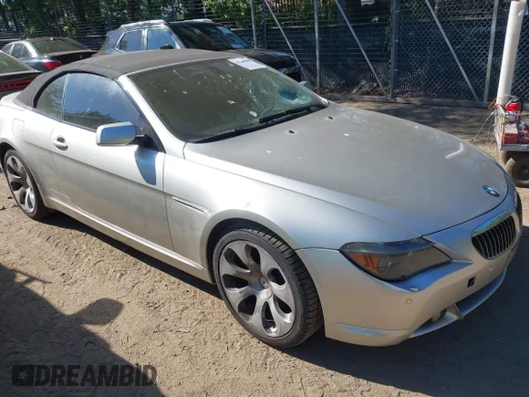 ✅ 2006 BMW 6 Series 650Ci • VIN: WBAEK134X6CN77160 • Lot: 45264241. Listed on IAAI with 144,477 mi. Free auction sales archive from the USA and detailed vehicle history report at DreamBid. Image 1.