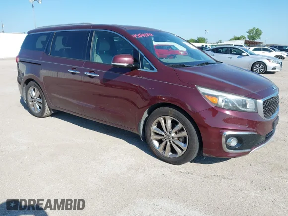✅ 2015 Kia Sedona SX-L • VIN: KNDME5C1XF6034909 • Lot: 45091598. Listed on IAAI with 111,300 mi. Free auction sales archive from the USA and detailed vehicle history report at DreamBid. Image 1.
