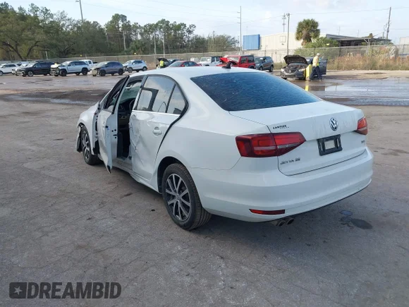 ✅ 2017 Volkswagen Jetta SE • VIN: 3VWDB7AJ0HM266197 • Lot: 44055319. Listed on IAAI with 115,301 mi. Free auction sales archive from the USA and detailed vehicle history report at DreamBid. Image 3.