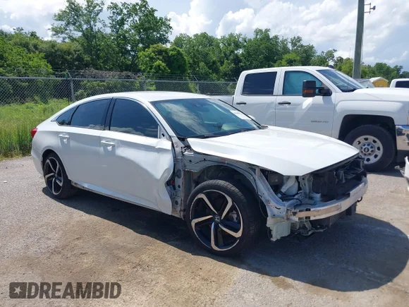 ✅ 2019 Honda Accord Sport • VIN: 1HGCV1F33KA156537 • Lot: 45189111. Wystawiony na IAAI z przebiegiem 100 249 mil. Bezpłatny archiwum sprzedaży aukcyjnych z USA i szczegółowy raport historii pojazdu na DreamBid. Zdjęcie 1.