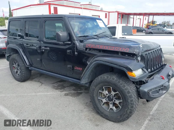 ✅ 2018 Jeep Wrangler Unlimited Rubicon • VIN: 1C4HJXFG3JW219868 • Lot: 44896498. Wystawiony na IAAI z przebiegiem 106 297 mil. Bezpłatny archiwum sprzedaży aukcyjnych z USA i szczegółowy raport historii pojazdu na DreamBid. Zdjęcie 1.