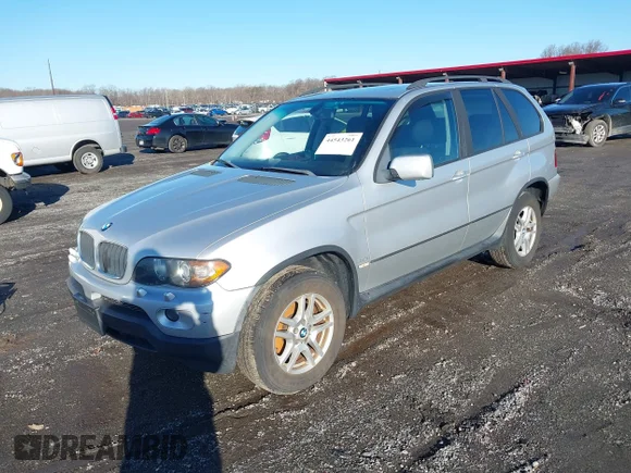 ✅ 2004 BMW X5 3.0i • VIN: 5UXFA13514LU32636 • Lot: 44543261. Wystawiony na IAAI z przebiegiem 188 621 mil. Bezpłatny archiwum sprzedaży aukcyjnych z USA i szczegółowy raport historii pojazdu na DreamBid. Zdjęcie 2.