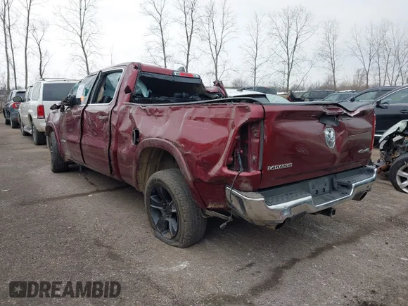 ✅ 2019 Ram 1500 Laramie • VIN: 1C6SRFRT7KN658734 • Лот: 44633151. Опубліковано раніше на IAAI з пробігом 127 397 миль. Безкоштовний доступ до архіву аукціонних продажів зі США та докладний звіт про історію автомобіля на DreamBid. Зображення 3.