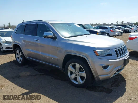 ✅ 2014 Jeep Grand Cherokee Overland • VIN: 1C4RJFCG4EC265039 • Lot: 45210249. Wystawiony na IAAI z przebiegiem 137 439 mil. Bezpłatny archiwum sprzedaży aukcyjnych z USA i szczegółowy raport historii pojazdu na DreamBid. Zdjęcie 1.