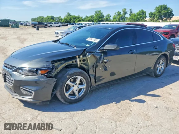 ✅ 2017 Chevrolet Malibu LS • VIN: 1G1ZB5ST5HF160155 • Lot: 56141146. Wystawiony na Copart z przebiegiem 107 276 mil. Bezpłatny archiwum sprzedaży aukcyjnych z USA i szczegółowy raport historii pojazdu na DreamBid. Zdjęcie 1.