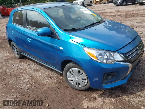 ✅ 2024 Mitsubishi Mirage ES • VIN: ML32AUHJXRH004276 • Lot: 45078358. Listed on IAAI with 49,304 mi. Free auction sales archive from the USA and detailed vehicle history report at DreamBid. Image 1.