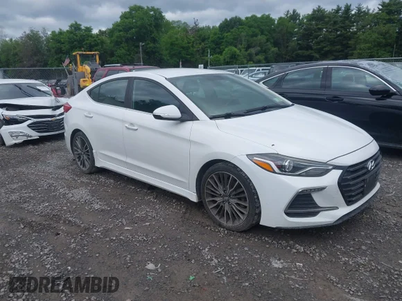 ✅ 2017 Hyundai Elantra Sport • VIN: KMHD04LB5HU355591 • Lot: 45397018. Wystawiony na IAAI z przebiegiem 153 050 mil. Bezpłatny archiwum sprzedaży aukcyjnych z USA i szczegółowy raport historii pojazdu na DreamBid. Zdjęcie 1.