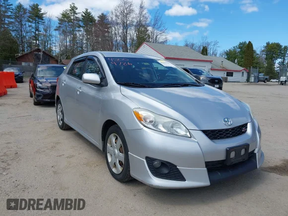 ✅ 2009 Toyota Matrix S • VIN: 2T1KE40EX9C009224 • Lot: 45009786. Listed on IAAI with 324,372 mi. Free auction sales archive from the USA and detailed vehicle history report at DreamBid. Image 1.