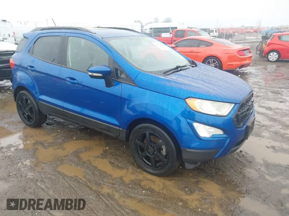 ✅ 2019 Ford EcoSport SE • VIN: MAJ3S2GEXKC299766 • Lot: 44291291. Wystawiony na IAAI z przebiegiem 138 952 mil. Bezpłatny archiwum sprzedaży aukcyjnych z USA i szczegółowy raport historii pojazdu na DreamBid. Zdjęcie 1.