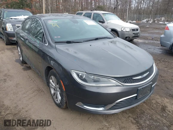 ✅ 2015 Chrysler 200 Limited • VIN: 1C3CCCAB9FN580015 • Lot: 41359370. Wystawiony na IAAI z przebiegiem 172 731 mil. Bezpłatny archiwum sprzedaży aukcyjnych z USA i szczegółowy raport historii pojazdu na DreamBid. Zdjęcie 1.