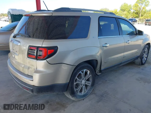 ✅ 2014 GMC Acadia SLT • VIN: 1GKKRRKD2EJ156081 • Lot: 43686594. Wystawiony na IAAI z przebiegiem 128 684 mil. Bezpłatny archiwum sprzedaży aukcyjnych z USA i szczegółowy raport historii pojazdu na DreamBid. Zdjęcie 4.