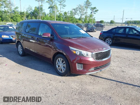 ✅ 2017 Kia Sedona LX • VIN: KNDMB5C18H6246686 • Лот: 45362546. Опубліковано раніше на IAAI з пробігом 215 608 миль. Безкоштовний доступ до архіву аукціонних продажів зі США та докладний звіт про історію автомобіля на DreamBid. Зображення 1.