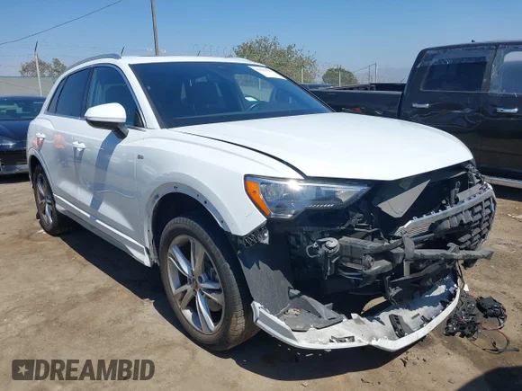 ✅ 2021 Audi Q3 S line Premium • VIN: WA1DECF36M1028109 • Lot: 43221244. Listed on IAAI with 64,877 mi. Free auction sales archive from the USA and detailed vehicle history report at DreamBid. Image 1.