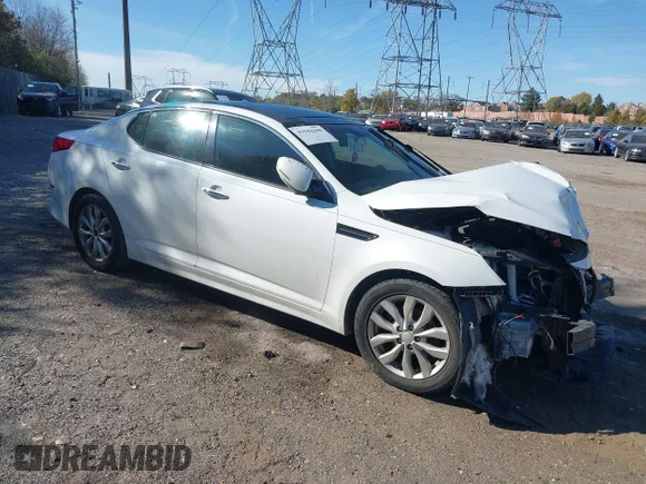 ✅ 2015 Kia Optima EX • VIN: 5XXGN4A78FG515998 • Лот: 43584208. Опубликован ранее на IAAI с пробегом 93 661 миль. Бесплатный доступ к архиву аукционных продаж из США и подробный отчёт об истории автомобиля на DreamBid. Изображение 1.