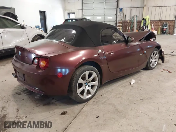 ✅ 2004 BMW Z4 2.5i • VIN: 4USBT33554LS50809 • Лот: 41352065. Опубліковано раніше на IAAI з пробігом 168 190 миль. Безкоштовний доступ до архіву аукціонних продажів зі США та докладний звіт про історію автомобіля на DreamBid. Зображення 4.