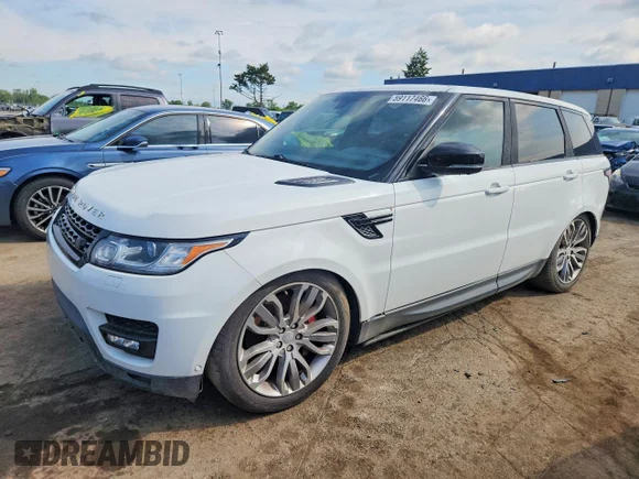 ✅ 2014 Land Rover Range Rover Sport Supercharged • VIN: SALWR2TF3EA383034 • Lot: 59117466. Listed on Copart with 101,036 mi. Free auction sales archive from the USA and detailed vehicle history report at DreamBid. Image 1.