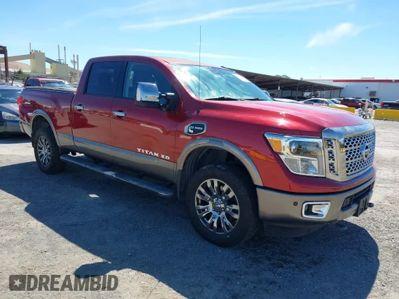 ✅ 2016 Nissan Titan Pro-4X • VIN: 1N6BA1F49GN511920 • Lot: 42784657. Listed on IAAI with 52,869 mi. Free auction sales archive from the USA and detailed vehicle history report at DreamBid. Image 1.