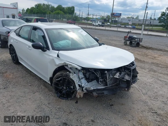 ✅ 2025 Honda Civic Sport • VIN: 2HGFE4F86SH339443 • Lot: 45099546. Listed on IAAI with 13,873 mi. Free auction sales archive from the USA and detailed vehicle history report at DreamBid. Image 1.