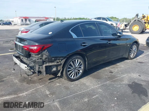 ✅ 2018 Infiniti Q50 Luxe • VIN: JN1CV7AP3JM241177 • Лот: 45354799. Опубліковано раніше на IAAI з пробігом 143 058 миль. Безкоштовний доступ до архіву аукціонних продажів зі США та докладний звіт про історію автомобіля на DreamBid. Зображення 4.