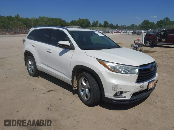 ✅ 2015 Toyota Highlander Limited Platinum • VIN: 5TDDKRFH3FS201278 • Lot: 44943321. Listed on IAAI with 65,455 mi. Free auction sales archive from the USA and detailed vehicle history report at DreamBid. Image 1.