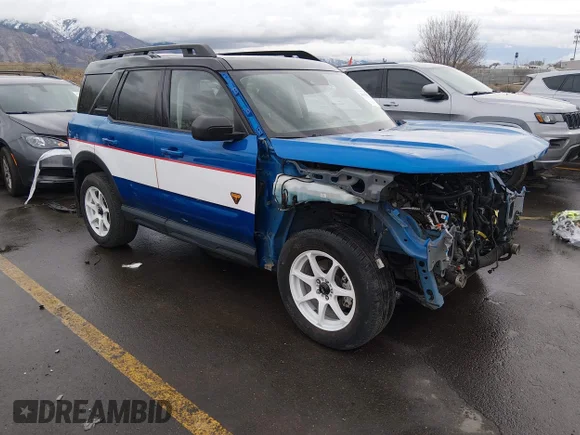 ✅ 2022 Ford Bronco Sport Badlands • VIN: 3FMCR9D93NRD38723 • Lot: 44350657. Listed on IAAI with 63,791 mi. Free auction sales archive from the USA and detailed vehicle history report at DreamBid. Image 1.