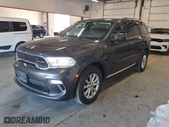✅ 2021 Dodge Durango SXT Plus • VIN: 1C4RDJAG1MC544427 • Лот: 45087164. Опубликован ранее на IAAI с пробегом 92 052 миль. Бесплатный доступ к архиву аукционных продаж из США и подробный отчёт об истории автомобиля на DreamBid. Изображение 2.
